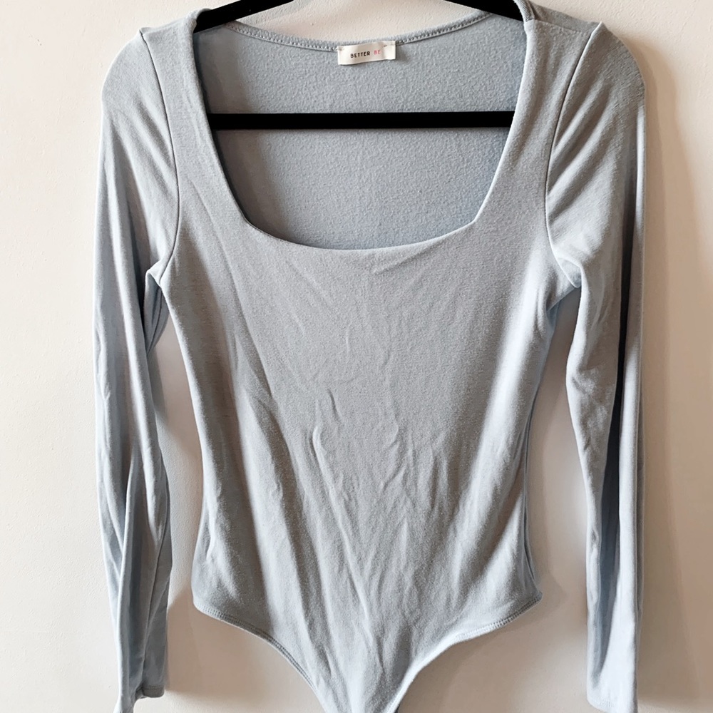 Long Sleeve Square Neck Bodysuit
